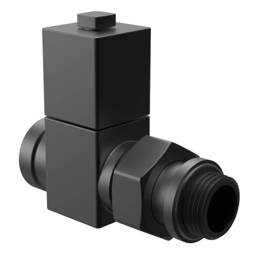 Набор дизайн-вентилей Royal Thermo CUBE прямой (Черный) 1/2" Набор дизайн-вентилей Royal Thermo CUBE прямой (Черный) 1/2"