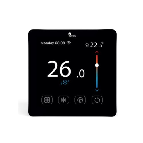 Термостат электронный проводной программируемый Wester RT08PWF (встраиваемый)