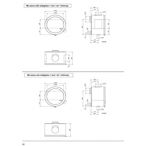 Печь-камин Nordpeis Me Ceiling без боковых стёкол с креплением к потолку Печь-камин Nordpeis Me Ceiling без боковых стёкол с креплением к потолку