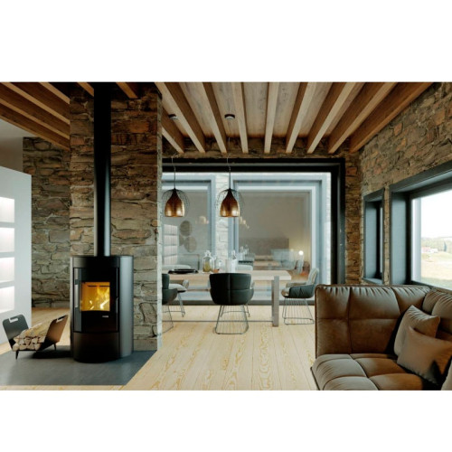 Печь-камин Defro Home Ceres 6 кВт золотая сталь