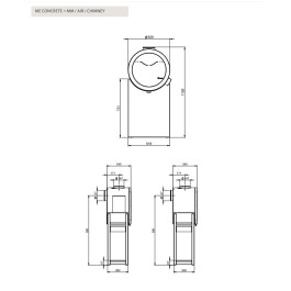 Печь-камин Nordpeis Me Oak с боковыми стёклами