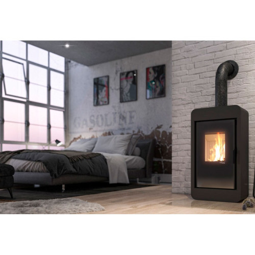 Печь-камин Defro Home Piko 6.6 кВт золотая сталь