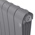 Биметаллический радиатор Royal Thermo Infinity 500 Silver Satin (10 секций) — фото 3