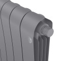 Биметаллический радиатор Royal Thermo Infinity 500 VR80 Silver Satin (4 секции) — фото 2