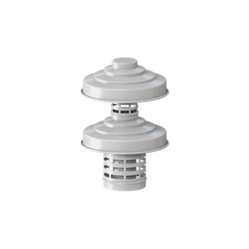 Оголовок с ветрозащитой Rommer 60/100 алюминиевый Оголовок с ветрозащитой Rommer 60/100 алюминиевый