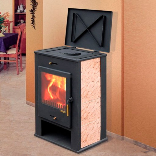 Печь-камин Мета Охта 8 кВт с плитой Печь-камин Мета Охта 8 кВт с плитой