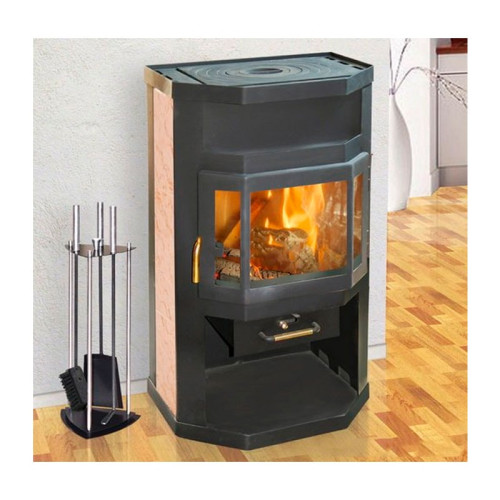 Печь-камин Мета Ока 6 кВт с плитой Печь-камин Мета Ока 6 кВт с плитой