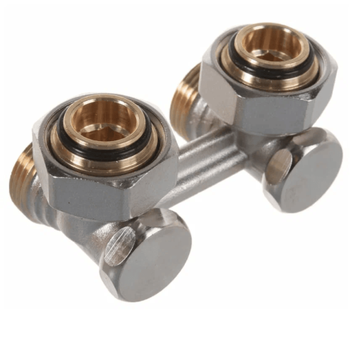 Узел нижнего подключения R388 угловой H-образный, 3/4", 3/4" Н ЕК-НГ Giacomini арт. R388X002