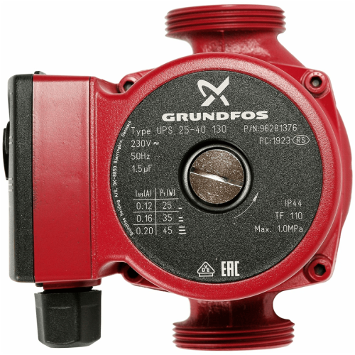 Насос циркуляционный GRUNDFOS UPS 25-40 130 Насос циркуляционный GRUNDFOS UPS 25-40 130