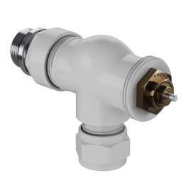 Набор термостатический осевой Royal Thermo Design Pro 15мм М30х1,5 (Белый) под трубки