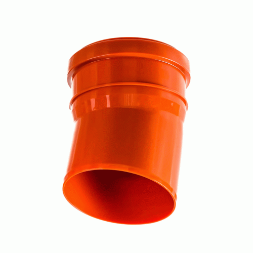 Отвод канализационный наружный Политэк 110x15° мм