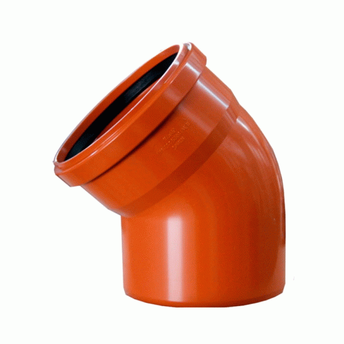 Отвод канализационный наружный Политэк 160x30° мм