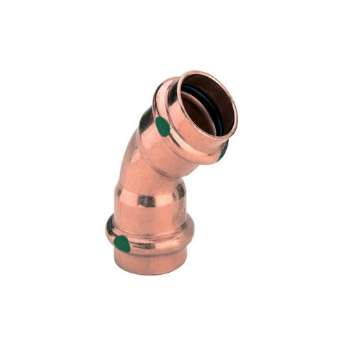 Отвод медный Viega Profipress В-В c SC-Contur 54x45° (арт.292393)