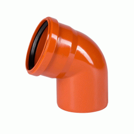 Отвод канализационный наружный Политэк 200x67° мм