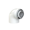 Отвод 87° коаксиальный Cox Geelen D=80-125мм, (CoxDENS PP/Alu + Connect X7)
