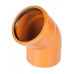 Отвод канализационный рыжий Ø160 30° ПВХ Nashorn