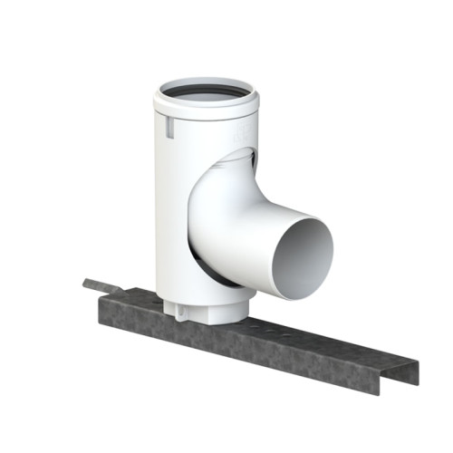 Отвод 87° одностенный Cox Geelen с опорой D=110мм, (CoxDENS PP)