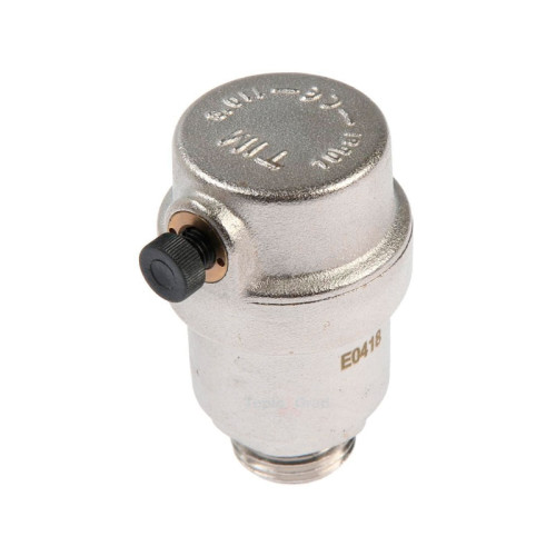Воздухоотводчик TIM 1/2" с боковым выпуском никелированный