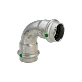 Угол пресс Viega Sanpress Inox 22мм. 90° из нержавейки (арт. 435653) серия 2316