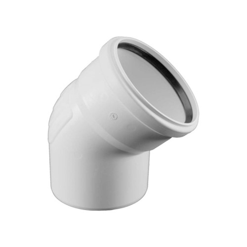 Отвод канализационный Rehau Raupiano Plus D 50мм.45° (арт.11211141003)