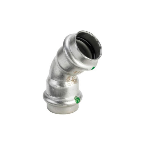 Угол пресс Viega Sanpress Inox 28мм. 45° из нержавейки (арт. 435806) серия 2326