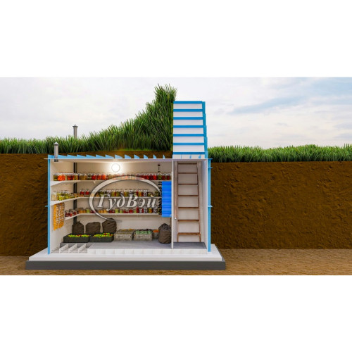 Пластиковый погреб ГудВэй Смарт 2,5*2,4м Пластиковый погреб ГудВэй Смарт 2,5*2,4м