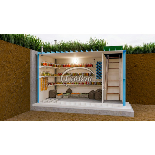 Пластиковый погреб ГудВэй Комфорт+ 2,5*2м