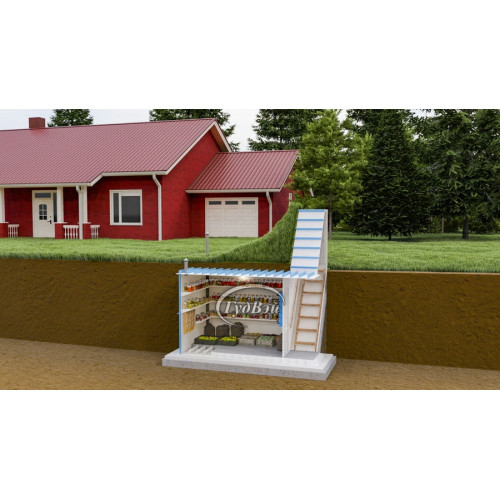 Пластиковый погреб ГудВэй Смарт 2,5*2,4м Пластиковый погреб ГудВэй Смарт 2,5*2,4м