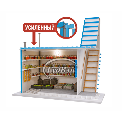 Пластиковый погреб ГудВэй Смарт 2,5*2,4м Пластиковый погреб ГудВэй Смарт 2,5*2,4м