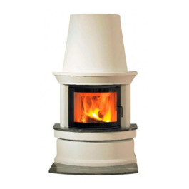 Печь-камин Nordpeis Geilo пристенный топка NI-22 панорамная дверца