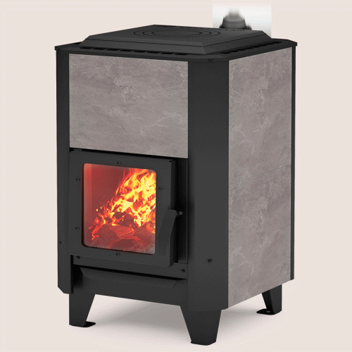 Печь-камин Теплодар Вертикаль Металлика 12 кВт Печь-камин Теплодар Вертикаль Металлика 12 кВт