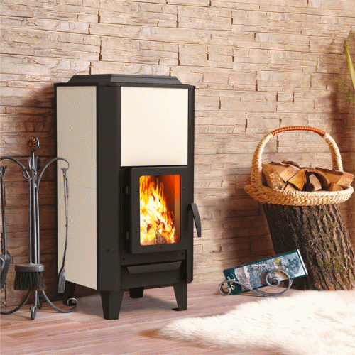 Печь-камин Теплодар Вертикаль Металлика 12 кВт Печь-камин Теплодар Вертикаль Металлика 12 кВт