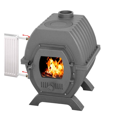 Отопительная печь Везувий Триумф 180 чугунная с теплообменником