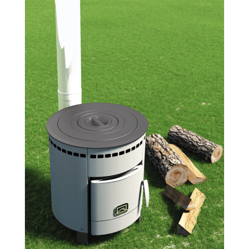 Печь отопительно-варочная Теплодар Печурка 5 кВт диаметр колец 120/176/244/352