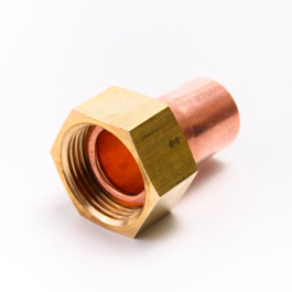 Переходник Sanha 18x1/2" с накидной гайкой медный под пайку арт.15240G1812