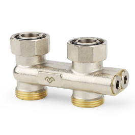 Узел нижнего подключения прямой, перекрестный Varmega 3/4"х3/4"EK, НР/ВР резьба