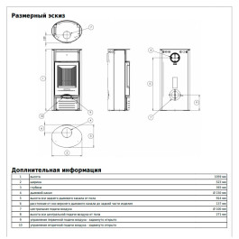 Печь-камин ABX Atlantik 5 III чёрная сталь бразильский песчаник