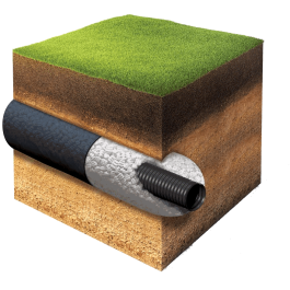 Дренажная труба без щебня 110 Гольфстрим