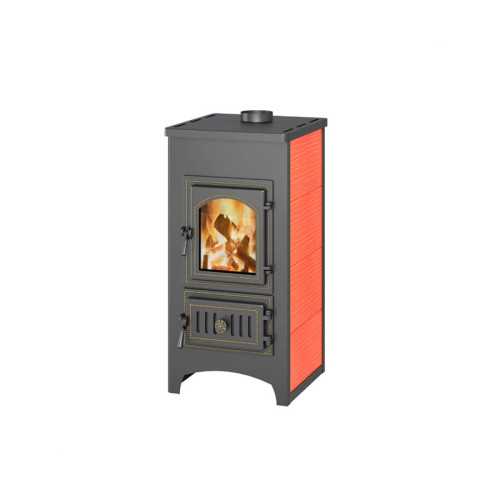 Печь-камин Везувий ПК-01 (270) красный 9 кВт без плиты