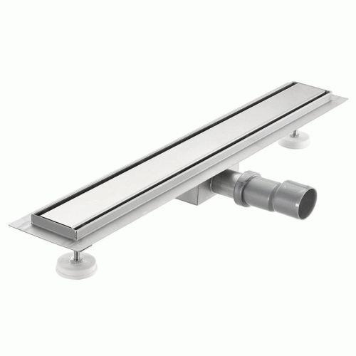 Трап для душа под плитку TIM нержавеющий 120 см сухой гидрозатвор