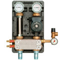 Насосная группа Meibes UK 1" с теплообменником 30 пластин, насос Grundfos UPS 25-60 (арт.M45811.30)