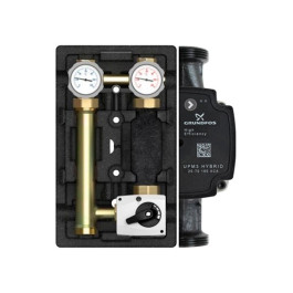 Насосная группа Meibes MK 1"с сервоприводом, с насосом Grundfos UPM3 Hybrid 25-70 (арт.M66831.36MRU)