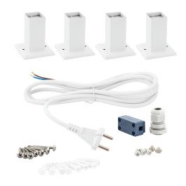 Полотенцесушитель электрический Energy Grand P 800х500 мм белый матовый