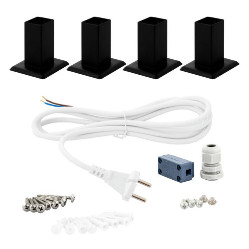 Полотенцесушитель электрический Energy Grand P 800х500 мм черный матовый Полотенцесушитель электрический Energy Grand P 800х500 мм черный матовый