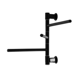 Полотенцесушитель электрический Energy I G3K 400х400 мм черный матовый поворотный