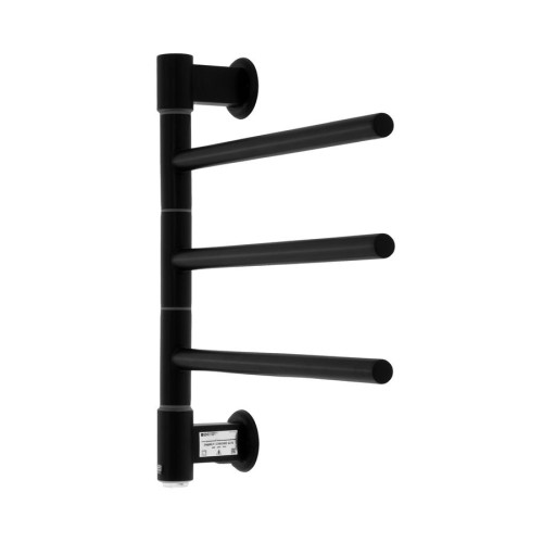 Полотенцесушитель электрический Energy I G3K 400х400 мм черный матовый поворотный Полотенцесушитель электрический Energy I G3K 400х400 мм черный матовый поворотный