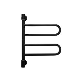 Полотенцесушитель электрический Energy U G2K 500х400 мм черный матовый поворотный
