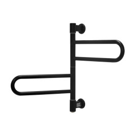 Полотенцесушитель электрический Energy U G2K 500х400 мм черный матовый поворотный