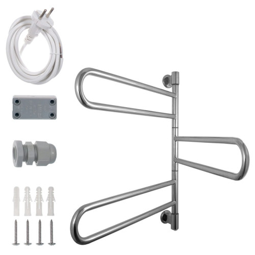 Полотенцесушитель электрический Energy U G3K 700х400 мм хром поворотный