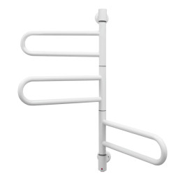 Полотенцесушитель электрический Energy U G3K 700х400 мм белый матовый поворотный